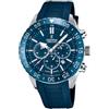 Festina Orologio Uomo Analogico con Cinturino in Caucciù Blu - Movimento al Quarzo - Cronografo - Calendario - Vetro Zaffiro ad Alta Resistenza - Impermeabile 10 ATM F20515/1 Ceramic