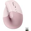 Logitech 910-006478 Lift Mouse Verticale Senza Fili Rosa 910-006478