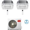 TCL Climatizzatore Condizionatore TCL Cassetta 4 Vie Compact Wi-Fi R32 Dual Split Inverter 12000 + 18000 BTU con U.E. MT3240 Classe A++/A+ NOVITÁ