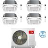 TCL Climatizzatore Condizionatore TCL Cassetta 4 Vie Compact Wi-Fi R32 Quadri Split Inverter 9000 + 9000 + 12000 + 12000 BTU con U.E. MT4250 Classe A++/A+ NOVITÁ
