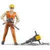Bruder Operaio Edile con Accessori 60020
