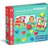 Clementoni - Montessori, Il Trenino delle Forme, Puzzle Incassabile di Geometria e Colori, età 1-3 Anni, Stimolazione Tattile, Made in Italy, 55642
