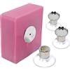 Original Cup Set di 3 portasapone magnetici con ventosa | Design semplice e fissaggio potente | Acciaio inossidabile | Montaggio a parete | Nessuna foratura | Bagno | Cucina | WC
