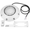 Tbest 12V 24 LED RGB Multi Color Subacquea Piscina Luce Brillante con Telecomando 12 Volt Interrata Piscina Luce, Riflettore RGB LED Esterno, Luci Piscina LED 25W, Luci Piscina