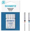SCHMETZ Aghi per macchine da cucire | 5 Aghi overlock | ELx705 e SY 2022| Spessore dell'ago 80/12 (2x) e 90/14 (3x)
