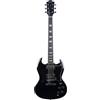EKO GUITARS - Chitarra Elettrica DV-300, Corpo Pioppo, Manico Acero, Tastiera Laurel, 2 Humbucker, Ponte Tune‑O‑Matic, 22 Tasti, Stile SG, Colore Nero