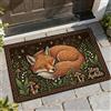Generic Zerbino con volpe e scritta Welcome, motivo natura, funghi fantasiosi, foglie autunnali, arancione, antiscivolo, per casa, ufficio, esterno, ingresso, 73 x 43 cm