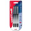 Uni-Ball Penna rollerball UB-185S Eye Needle, inchiostro nero a prova di manomissione, pennino da 0,5 mm, confezione da 3 pezzi