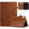 Fancity Custodia per iPad 10a Generazione 10,9 pollici 2022, Custodia in Pelle con Intelligente Sveglia/Dormire Stand e Portamatite e Slot per Schede, Brown