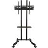 LINK LKBR22 Base TV Mobile con Ruote e Ripiano - Supporto Universale per TV da 37 a 70 - Compatibile VESA 200x200, 300x300, 400x200, 400x400, 600x400 mm - Portata fino a 40 kg - Altezza Regolabile