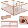 sun baby Box Bambini 150x200 cm 0-2 anni Salmone, poliestere, pareti in rete, ingresso con cerniera, piedini antiscivolo, borsa inclusa, struttura in metallo