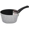 MA MAISON Casseruola Conica Antiaderente in Alluminio per Cucinare - Adatta a Gas Vetroceramica e Fornelli Elettrici - Antigraffio + Manico Antiscivolo con Foro