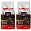 Kimbo Barista Espresso Napoli - 2 kg - Caffè in Grani - Intensità 10/13, Tostatura Scura, Aroma Intenso e Sapore Persistente - Chicchi Interi per Macchina Espresso e Automatica - 2 Confezioni da 1 kg