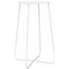 L'Arcolaio Base Tavolo Aries Bianco Acciaio H 73 cm