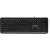 Nedis Tastiera cablata | USB-A | Multimedia | QWERTY | Layout USA | Tastiera numerica