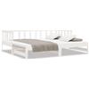 vidaXL Letto da giorno allungabile bianco 2x(90x200) cm in legno di pino massiccio