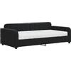 vidaXL Divano letto con materasso Nero 100x200 cm Velluto
