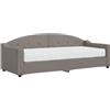 vidaXL Lettino con materasso Taupe 80x200 cm in tessuto