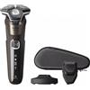 Philips rasoio elettrico da uomo marrone + custodia serie 5000 S5886/38