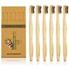 Virgin forest Spazzolino Bamboo, Naturale, Ecologico, Biodegradabile, con Setole Morbide Organiche Senza BPA, Custodia da Viaggio in Legno
