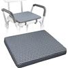 EDWERD Tappetino per sedia da doccia - 4D mesh, morbido cuscino per panchina, sgabello da bagno, imbottito per anziani con disabilità, 38,1 x 35,6 x 3,2 cm (lunghezza x larghezza x altezza)
