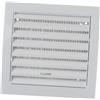 EUROPLAST 150x150mm Griglia di Ventilazione Regolabile con Zanzariera - Griglie D'Aerazione - Plastica ABS Bianco