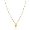 LUXURY MILANO Collana dream in argento con pietre rosa, azzurre e bianche