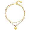 LUXURY MILANO Bracciale dream in argento multifilo con pietre azzurre