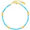 LUXURY MILANO Bracciale dream in argento e pietre azzurre
