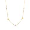 LUXURY MILANO Collana dream in argento con pietre rosa e nere