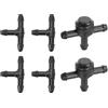 Partuto Kit Ugelli Lavavetro Per Volvo C30 08-13 4 Pz Con Connettore A T | Colore Nero, Materiale Plastica, Per Volvo S40 E V50 2005-2011, OE 9178895, Sostituisce, Con Connettori A T