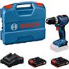 Bosch Professional Bosch PRO 18V System Trapano-avvitatore a percussione a batteria GSB18V-52 (incl. batteria GBA 18V 2.0Ah, GAL 18V-20, L-case)