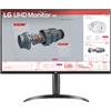 Lg Electronics MON 32 IPS UHD 4K 2XHDMI DP MM VESA REG ALTEZZA PIVOT