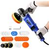 HSHa Lucidatrice per auto, 1400 W, 800 - 3500 giri/min, set di lucidatrici per auto, moto e barche, lucidatrici con piastra lucidante da 150/180 mm, 40 x 12,3 x 11,5 cm