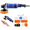HSHa Lucidatrice 1400 W, lucidatrice per auto, lucidatrice 150/180 mm, 6 velocità variabile 800-3500 giri/min, set di lucidatrici per auto e barche