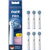 Oral-B Pro Sensitive Clean - Set di 6 testine di ricambio per spazzolino elettrico, pulizia delicata dei denti, setole innovative a forma di X, originale Oral-B, Made in Germany