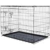 TRIXIE Box per cani Home nero - L: 109 × 79 × 71 cm - Gabbia pieghevole per cani con 2 ante & chiusure sicure, scatola per il trasporto zincata con fondo stabile per casa e in viaggio - 39304