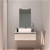 Mobile bagno sospeso Spirit 80 cm lavabo appoggio LED