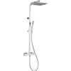 Colonna doccia termostatica quadro Huber cromata