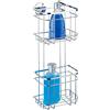 Mensola Doccia 2 piani Wenko Turbo-Loc Acciaio Inox