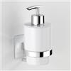 Dispenser Sapone Wenko Turbo-Loc adesivo Acciaio Inox