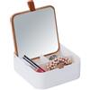 Organizzatore Cosmetici Wenko Bovisa con Specchio e 3 Scomparti