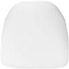 AMO'DECOR S.R.L. Cuscino Sedia Chiavarina Antigoccia Bianco con Imbottitura Comfort e Fissaggio in Velcro