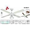 JOHNSON ELETTRODOMESTICI SRL Stella - Ventilatore da soffitto retrò con telecomando e funzione reversibile