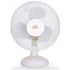 DCG S.R.L. Ventilatore da Tavolo DCG VE9025, Ø 25 cm, Oscillante, 2 Velocità, Inclinazione Regolabile, 19W, Compatto, Silenzioso