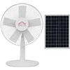 DCG S.R.L. Ventilatore a piantana, 9 Watt, 5 pale, diametro 40 cm, con pannello solare, DCG ELTRONIC VE2210S-BIANCO
