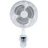 PARTENOPE DISTRIBUZIONE SRL Ventilatore Nataluna con Pinza, 2in1, 15 cm, 15W, Bianco, Grigio, Compatto, Silenzioso