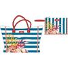 THUN S.P.A. Borsa Mare Litorale con Pochette Rose & Tulipani 42x37x14 cm