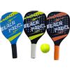BTX S.R.L. UNIPERSONALE Set Racchette Beach Padel in Legno Traforato con Palla Soft Assortito