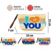 PARTENOPE DISTRIBUZIONE SRL Pochette Mare, 19x7x15 cm, Colori Assortiti, Beauty Case Spiaggia